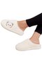 Women's Warm Plush House Slippers with Teddy Bear Figure White - 2