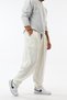 Velvet Pleated White Jogger Men's Trousers Coc3628 - 3