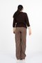Women's Winter Coffee Amorette Stone Embroidered Heart Detailed Knitwear Cardigan 20302 - 5
