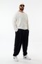 Velvet Pleated Black Jogger Men's Trousers Coc3622