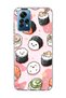 Redmi Note 12 Pro 4g Compatible Cute Sushi Printed Transparent Phone Case