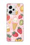 Redmi Note 12 Pro 5g Compatible Ice Cream Strawberry Pink Printed Transparent Phone Case
