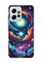 Redmi Note 12 4g Compatible Galaxy Swirl Astronaut Printed Transparent Phone Case
