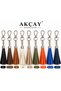 Keychain Leather Tassel Bag Ornament Keychain - 2