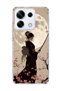 Redmi Note 13 Pro 5g Compatible Geisha Full Moon Printed Transparent Phone Case
