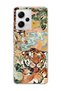Redmi Note 12 Pro 5g Compatible Tiger Oriental Printed Transparent Phone Case