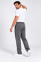 Men's Smoked Winter Wide-Leg Sweatpants with Combed Cotton and Fleece Inside, Baggy Style - 4