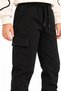 40210-26 Girl's Love My Best Friend Printed Heart Sleeve Detail Cargo Pocket Jogger Sweatpants 2-Piece Set 3-6 Years Old - 6