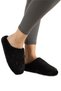 Women's teddy bear plush house slippers - black - 4
