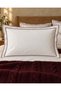 Vinera Knitwear Blanket, Burgundy Crochet Stitched 100% Cotton Double 7-Piece Duvet Cover Set - 3