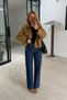 Premium Series Mid Waist Straight Dark Blue Jeans
