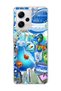 Redmi Note 12 Pro 5g Compatible Blue Bubble Fish Printed Transparent Phone Case