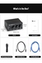 Q4 - Mini Stereo Gaming DAC & Headphone Amplifier, 24-Bit/192 KHz USB/Optical/Coaxial to RCA AUX, Digital-to-Analog Audio Converter Adapter for Home/Desktop Powered/Active Speakers - Black - 3