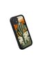 Oppo A15/A15S Compatible Black Silicone Camera Protected Shock Absorbing Protective Case with Cactus Pattern - 3