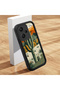 Redmi Note 13 Pro Plus+ 5g Compatible Black Silicone Camera Protected Shock Absorbing Protective Case with Cactus Pattern - 3