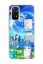 Redmi Note 11 / 11S Compatible Transparent Phone Case with Jellyfish and Cat Print