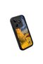 Realme Note 50 Compatible Black Silicone Camera Protected Shock Absorbing Protective Case with Starry Oil Paint Pattern - 3