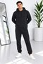 Men's Premium Quality 3-Thread Cotton Model Hooded Track Suit Set - 2