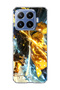 Mi 17t Pro Compatible Anime Lightning Sword Printed Transparent Phone Case