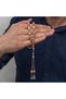 Metal Tasseled Clamping Amber Rosary - 4