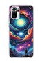 Redmi Note 10 / 10S Compatible Galaxy Swirl Astronaut Printed Transparent Phone Case