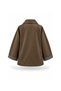 Cuffed Plaid Jacket Brown - 3