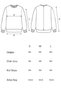 Women's Black Crop Wide Sleeve Oversize Printed Striped Sweatshirt 32078 - 8