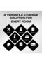 MZDT CLEARSPACE Plastic Storage Bins Clear plastic storage bins for pantry, cabinet, kitchen, laundry, office, closet, garage, and freezer organization - 2