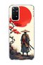 Redmi Note 11 / 11S Compatible Samurai Red Sun Maple Printed Transparent Phone Case