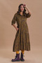 Shirt Collar Pocket Winter Dress - 5