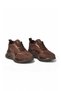 Women's Brown Leather Laced Casual Shoes Stylish Comfortable Sole Women's Sneaker 231171 - 4