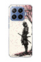Mi 17t Pro Compatible Samurai Cherry Wood Printed Transparent Phone Case
