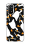 Redmi Note 11 / 11S Compatible White Goose Printed Transparent Phone Case with Blade