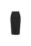 Classic Midi Pencil Skirt - Black - 2
