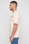 K-Squad Men Crew Neck Short Sleeve Embroidered T-Shirt, Beige - 3