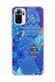 Redmi Note 10 / 10S Compatible Blue Crayon Printed Transparent Phone Case