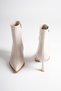 Women's Short Side-Zipper Heeled Boots [8cm] - 6