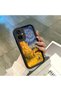 Tecno Camon 19 Neo(Ch6I) Compatible Black Silicone Camera Protected Shock-Absorbing Protective Case Starry Oil Painting Patterned