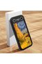 Tecno Spark Slim/Pova Slim Compatible Black Silicone Camera Protected Shock-Absorbing Protective Case with Starry Oil Painting Pattern - 2