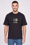 Zoox Men Crew Neck Short Sleeve Embroidered T-Shirt, Black