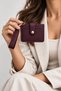 Women's Card Holder Wallet with Wrist Strap Mini Wallet with Snap Closure Card Compartment Transparent Id Compartment - 2