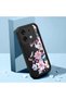 Infinix Zero 30 5g Compatible Black Silicone Camera Protected Shock Absorbing Protective Case with Floral Pattern - 2
