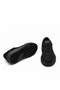 Knitted Mesh Textile Men's Sneaker Shoes Z658 Black Leather+Black Knitted Wear - 6