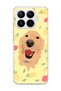 Mi 17t Compatible Yellow Dog Lemon Printed Transparent Phone Case