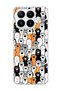 Mi 17t Compatible Colorful Cat Paw Printed Transparent Phone Case