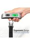 Digital Luggage Scale, Portable Handheld Scale with LCD Display, 50kg/110lb Capacity for Travel, Baggage Weighing (Metal, Silver-Black) - 2