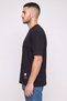 Men Relaxed Fit Crew Neck Solid Short Sleeve T-Shirt, Black - 3