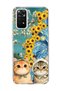 Redmi Note 11 / 11S Compatible Starry Night Two Cats Printed Transparent Phone Case