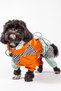 ™   Drypack Dog Raincoat, Ubuntu Edition, Collar and Back Harness Compatible, Reflective, Easy-To-Wear Waterproof Back Zipper, 4-Legged Jumpsuit
