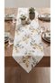 Duck Fabric Triangular Runner 40X150 cm – Eucalyptus Leaf Pattern, Water Repellent Stain-Resistant Decorative Table Runner - 4